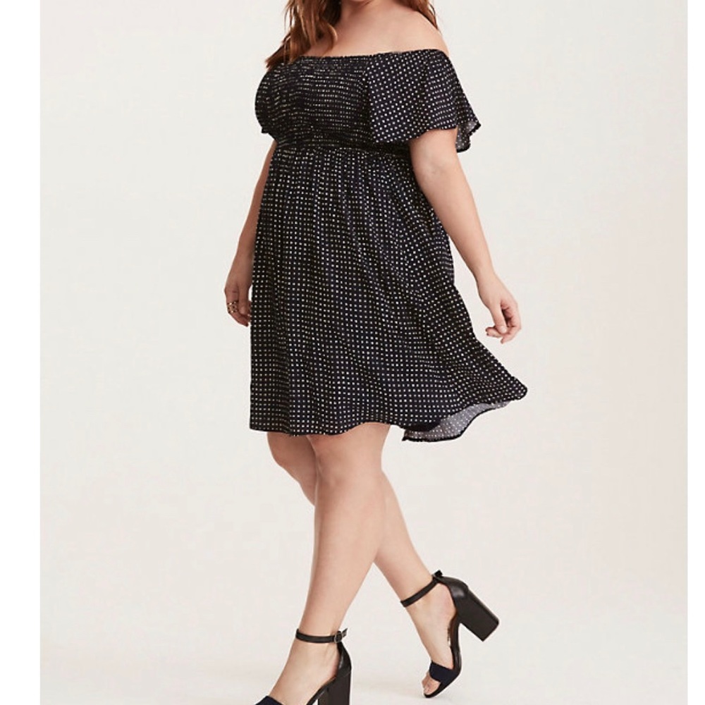 Torrid Polka dot skater dress,